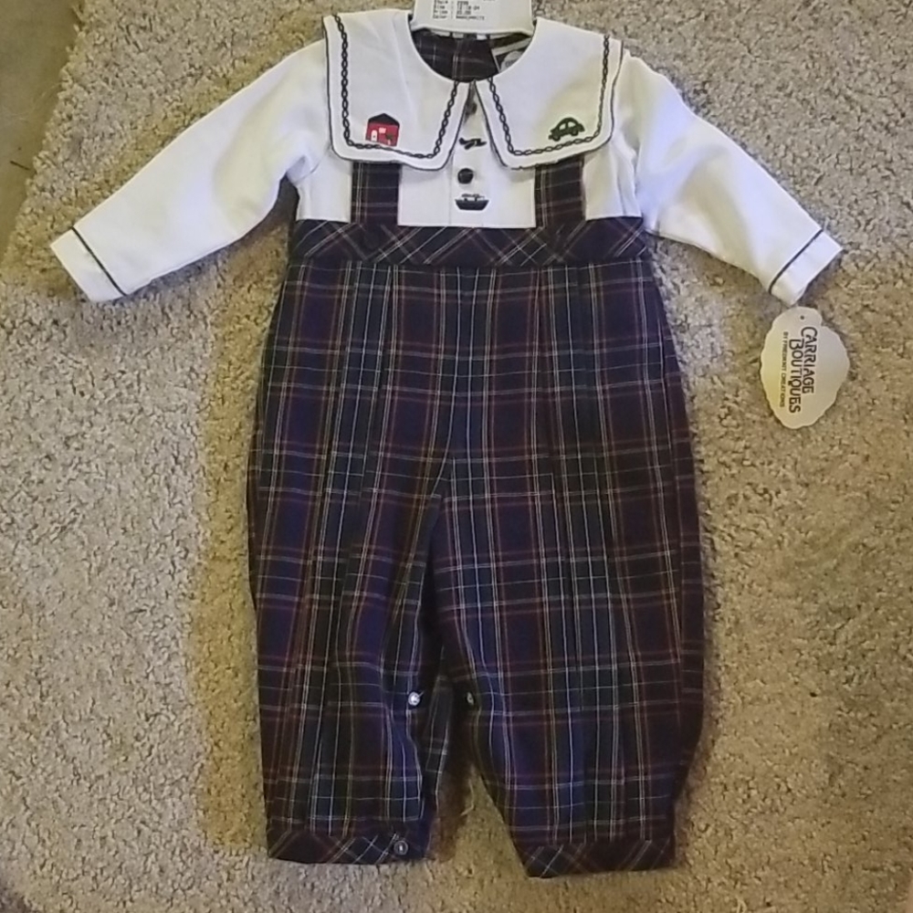 12 mo. BOYS Carriage Boutique Coverall